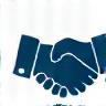 Collaboration Icon - Stylized handshake