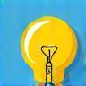Creativity Icon - Stylized lightbulb